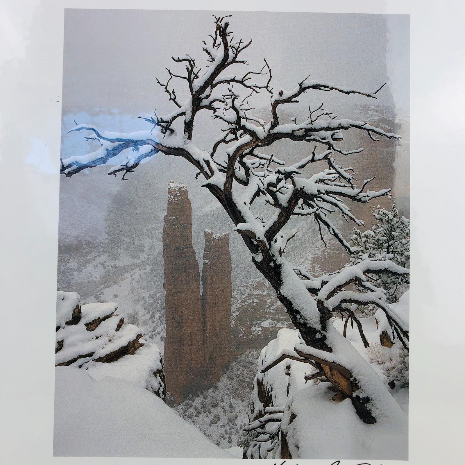 Art Photography Canyon de Chelly JANUARY SNOWSTORM Spider Rock Alain Briot Signd