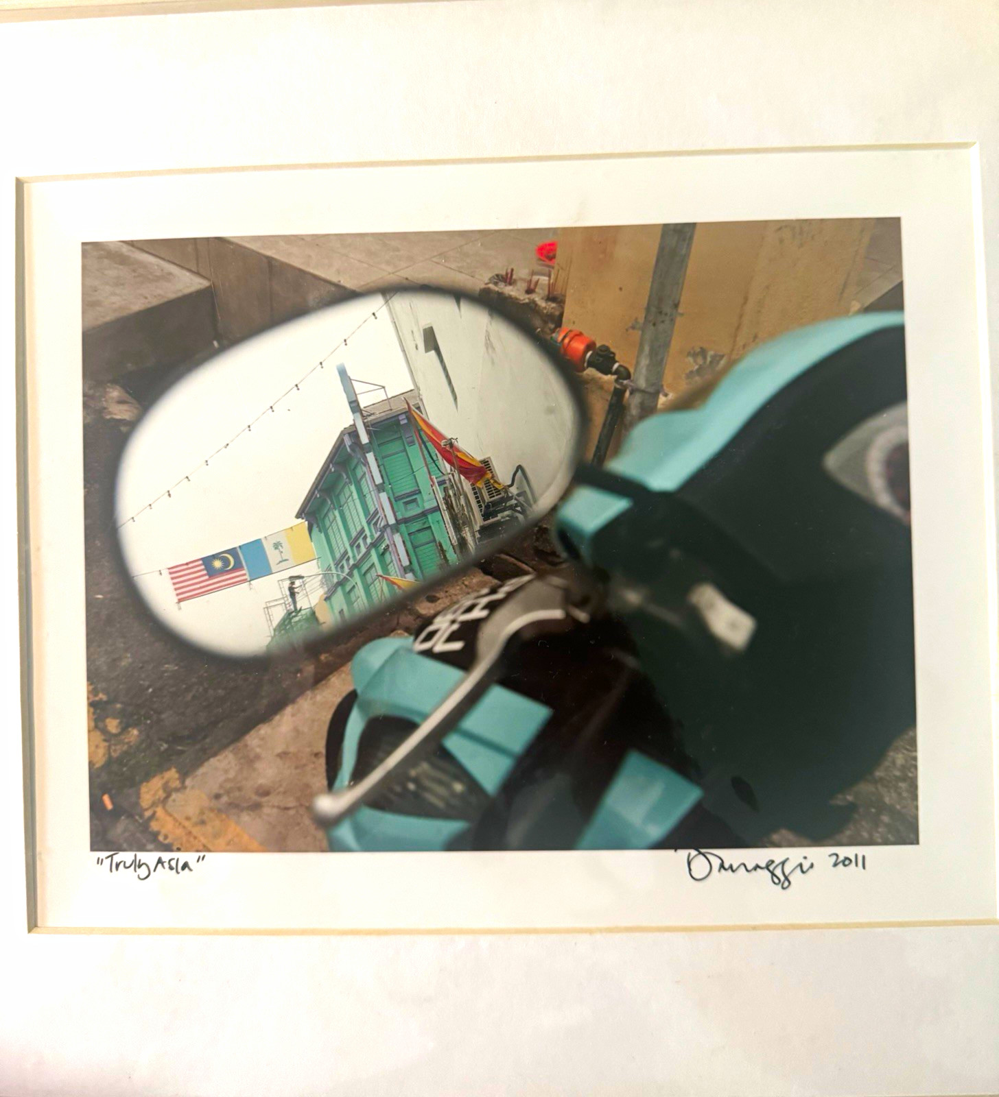 Dwaraji “Truly Asia” Signed 2011 Color Street Photo, Matted Landscape Travel