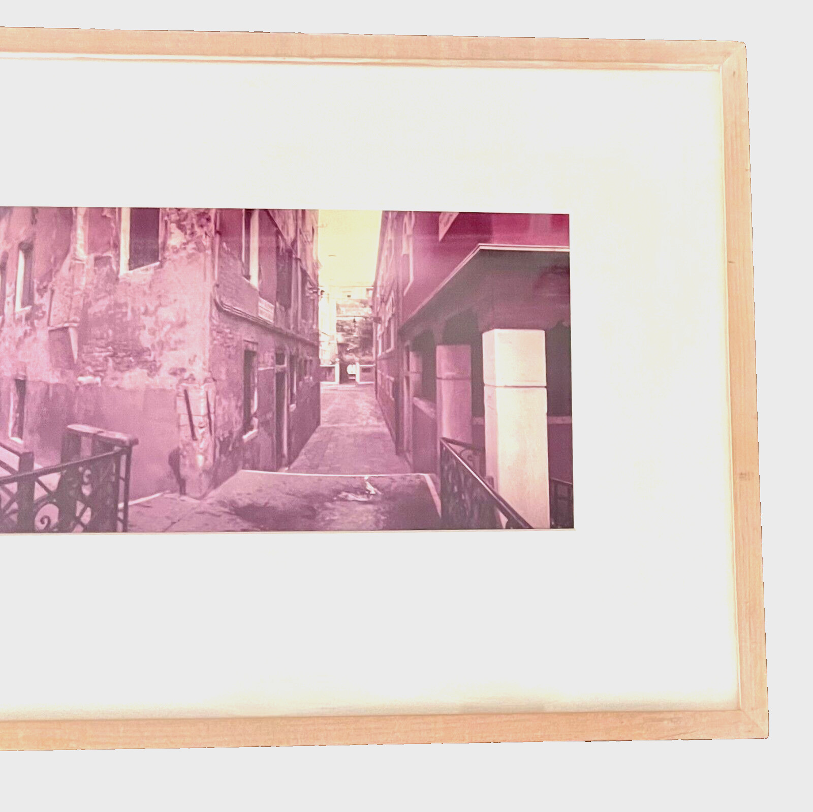 KENNETH SNELSON, Signed, 1982 PANORAMIC PHOTOGRAPH – “Venice, Calle de Pestrin”