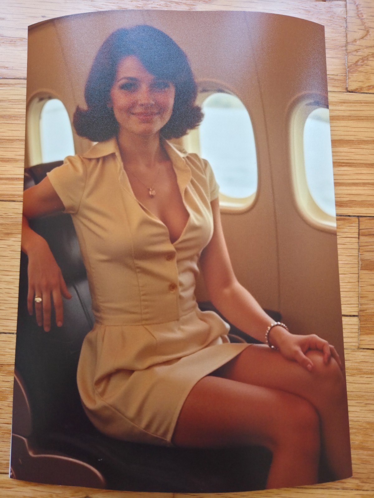 Vintage Lot of 8 Risque Airline Stewardess 5×7 Photos – 1970s Limited Edition