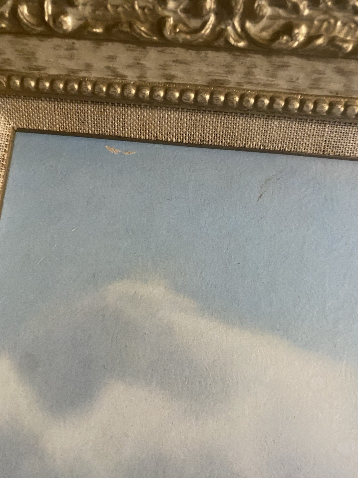 Vintage 22×42 Framed Color Printed Painting Late Summer Day By Clemens Freitag