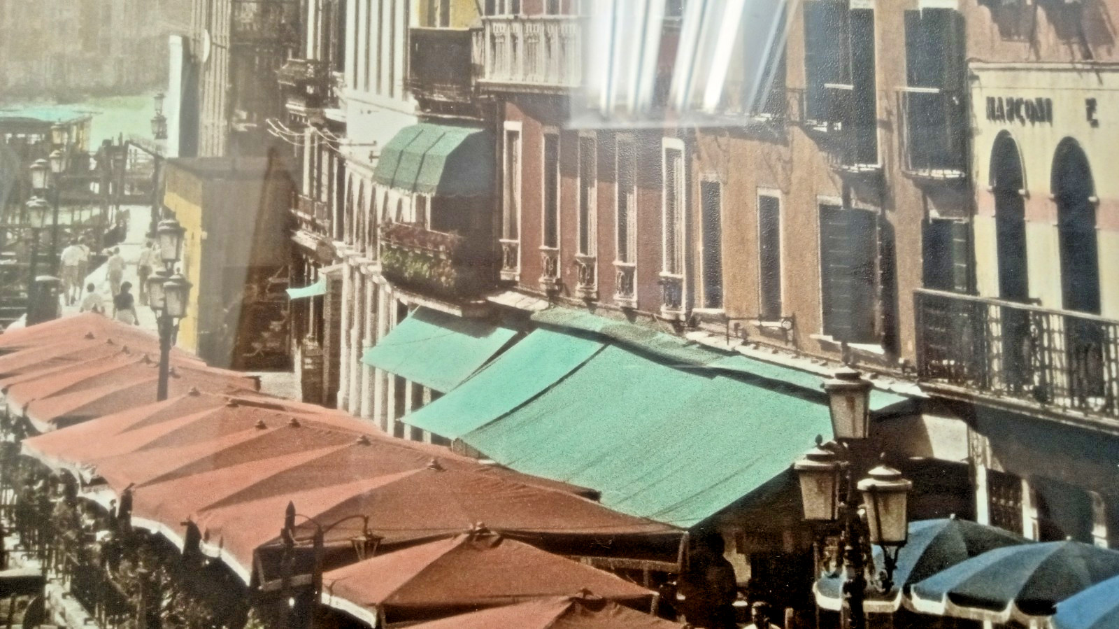 Gail Giarrusso Hand Colored Photograph Grand canal Venice Signed Framed Matted