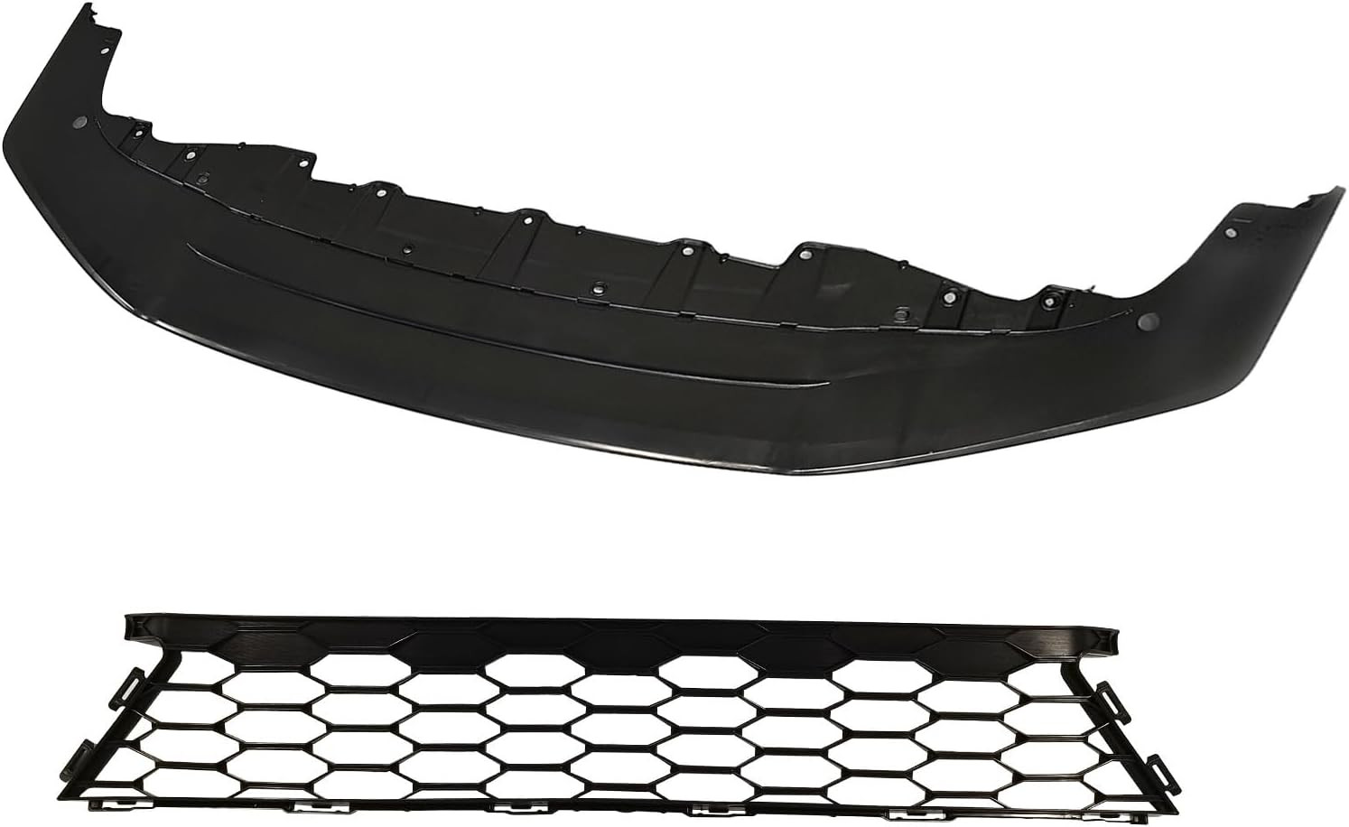 Front Lower Bumper Cover Grille Face Bar Fit for 2017 2018 2019 Honda Civic Hatc