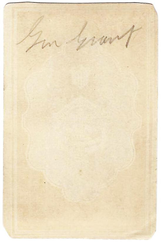 United States President Photo ULYSSES S GRANT ‘CDV as General’, 4″ x 2.5″
