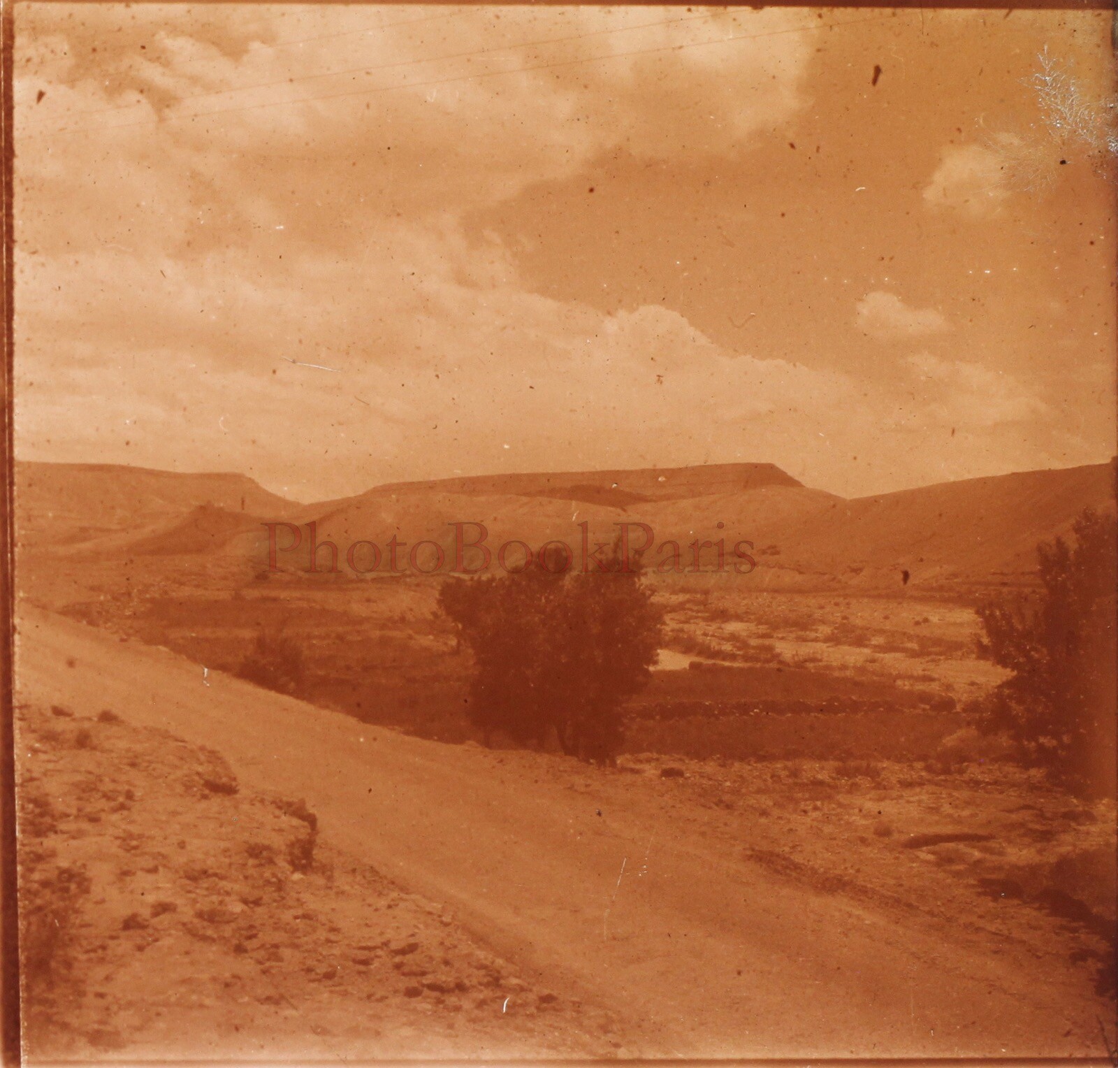 MAROC Verse Imini Photo Stereo Glass Plate Vintage 1949