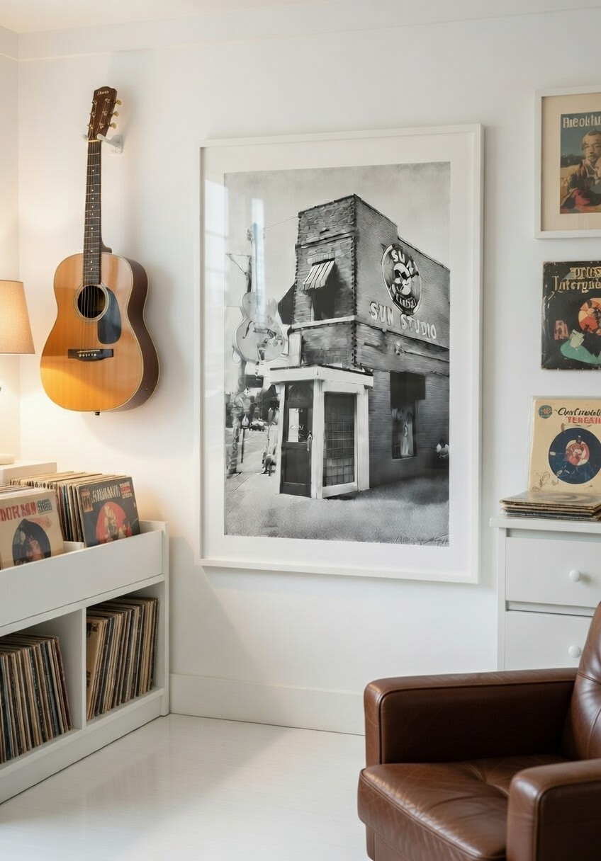 Memphis Sun Studio Photography Print – Tennessee Vintage Music Home Decor