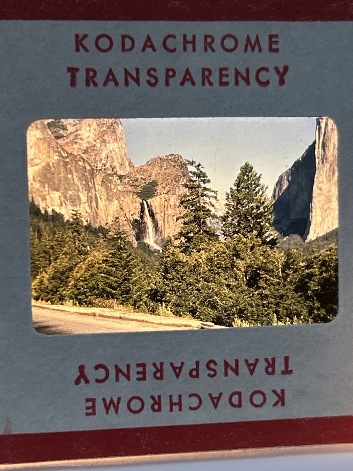Kodachrome Red Border Lot Of 40 1950’s Yosemite Falls Trip 35mm Color Slides