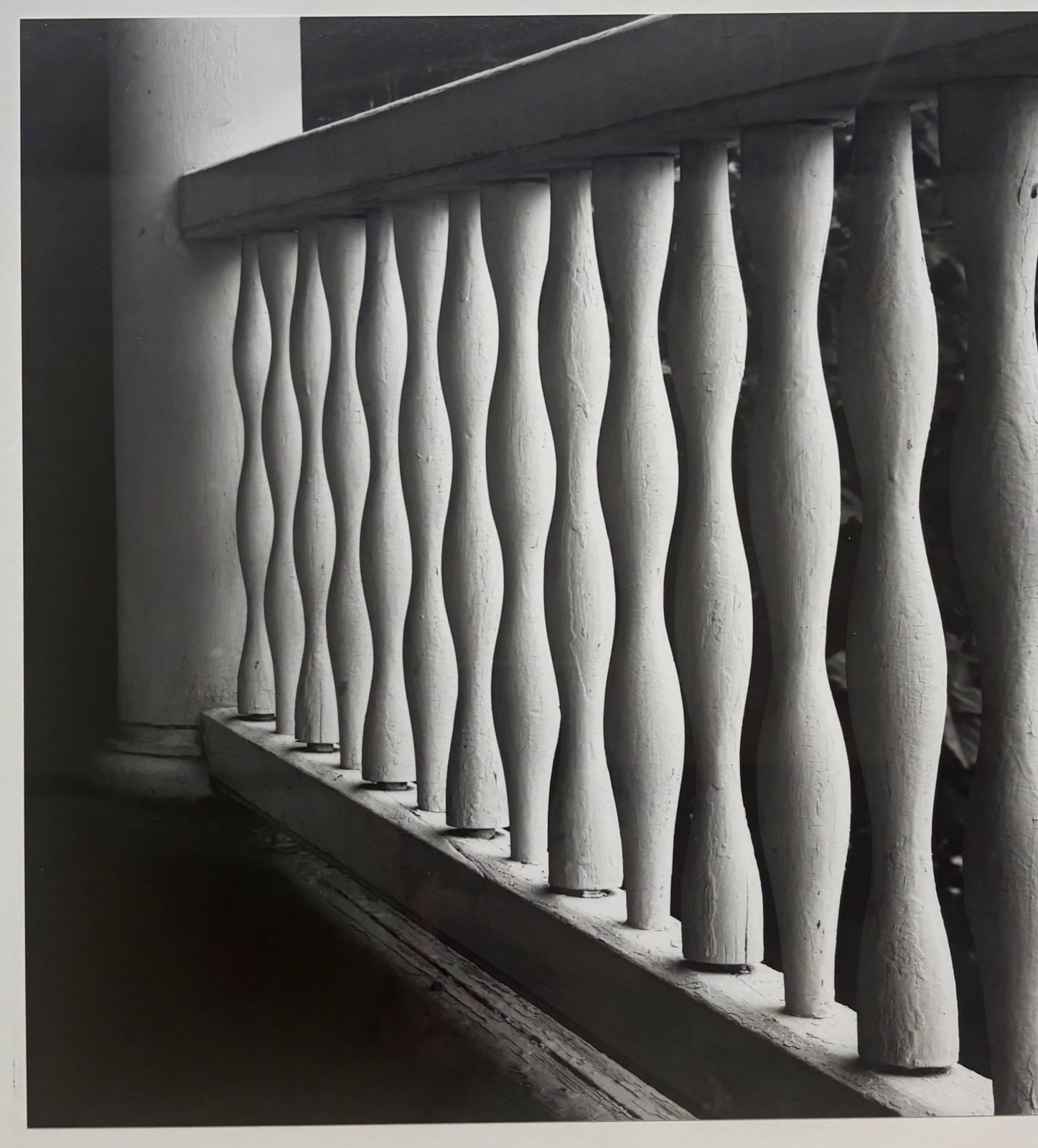 Original 1975 HOWARD BOND ‘Porch Railing’ ABSTRACT Modernist SIGNED Photograph
