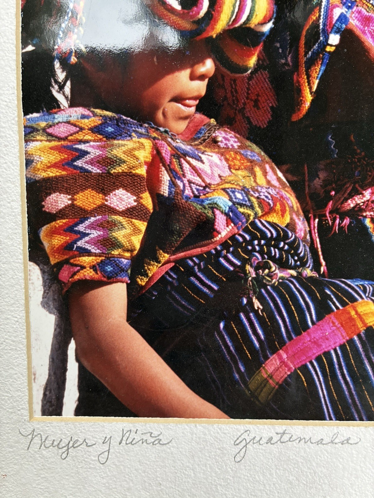 Christine Dellosso Art Photography Guatemala Travel Mujer y Nina 12 x 16 Matted