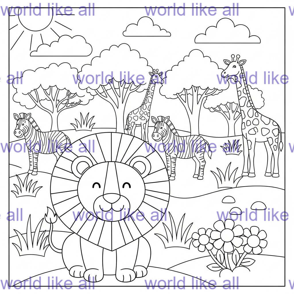 68 Kids mix Coloring Pages Printable Bundle | Digital Download