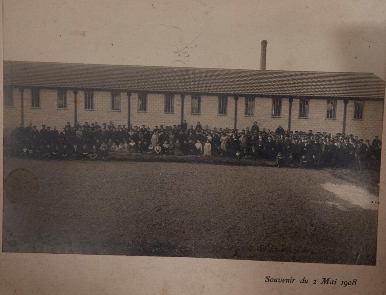 Photo Print Vintage 1908 Factory Souvenir 21X28Cm