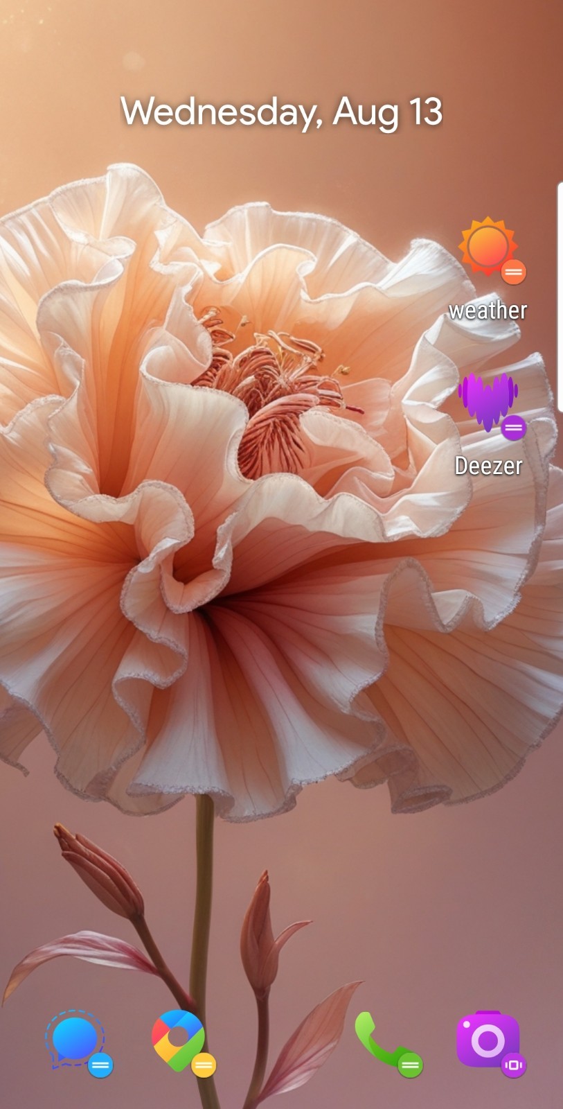 Digital Phone Wallpaper Image Aesthetic Art Background Kibun.Market Calm flower