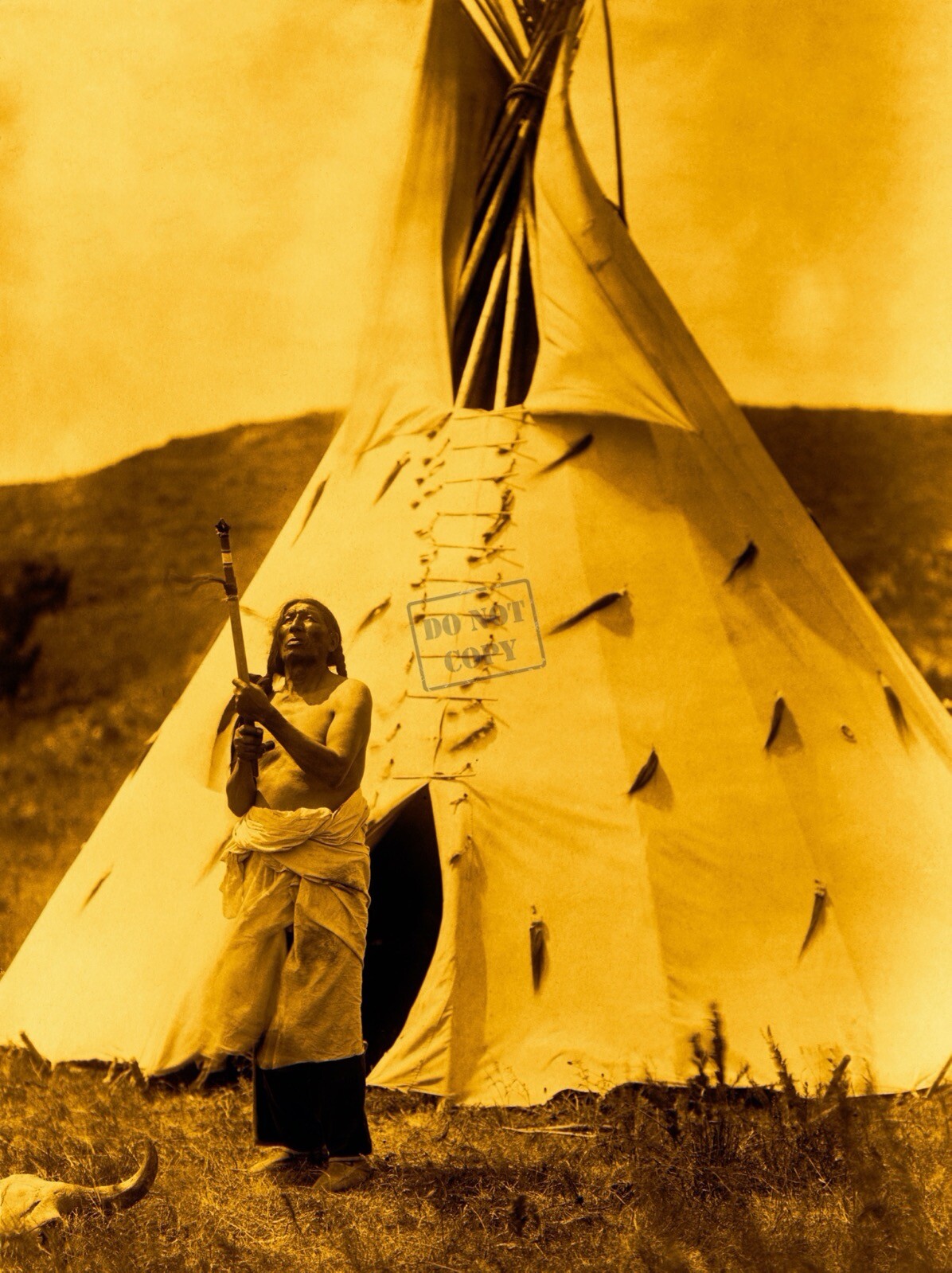 Edward Curtis Slow Bull Giclee Fine Art Print Open Edition Reproduction