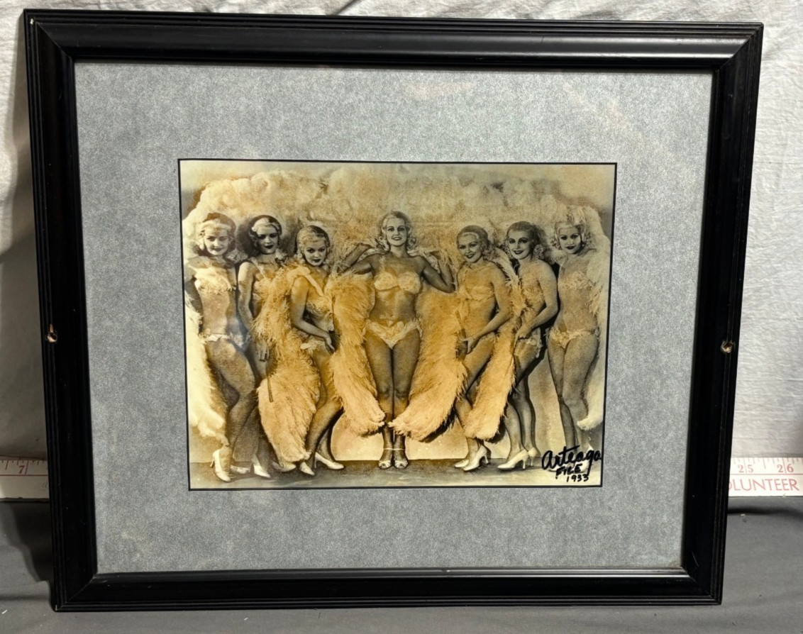 Bob Arteaga St. Louis photographer 1933 Gelatin Photograph SALLY RAND SHOWGIRLS