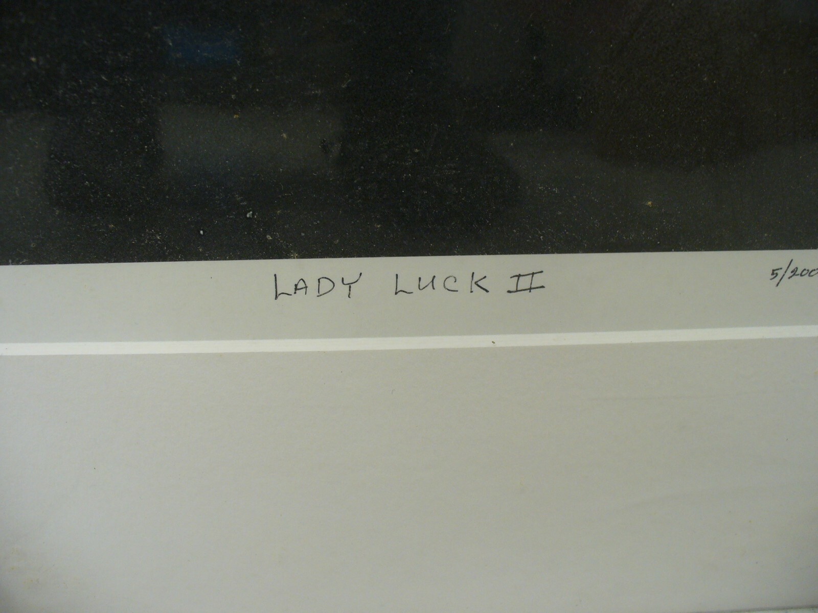 MATTED PHOTOGRAPHY Lady Luck 2 5/200 by Dom Martino 16×20 in Black and White