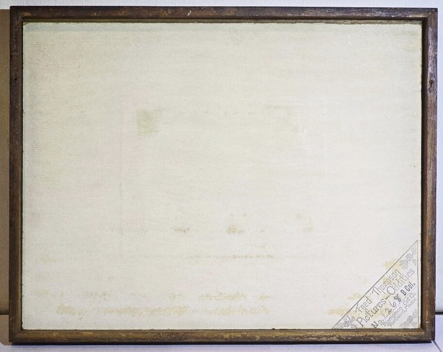 Fred Thompson Maine Artist Peace River Signed Hand Colored Photograph Orig Frame