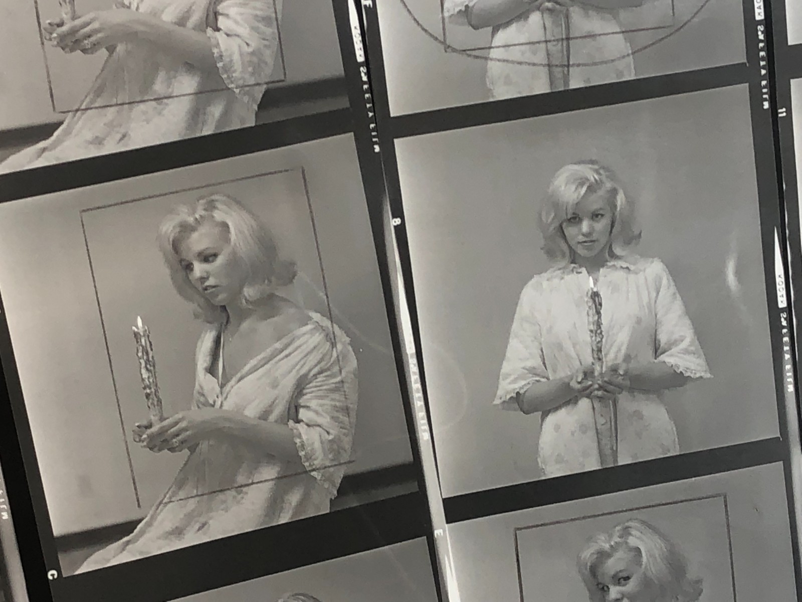 NEWLY FOUND! Hendrickson PHOTO Contact Sheet Proof & Negatives CUTE BLONDE