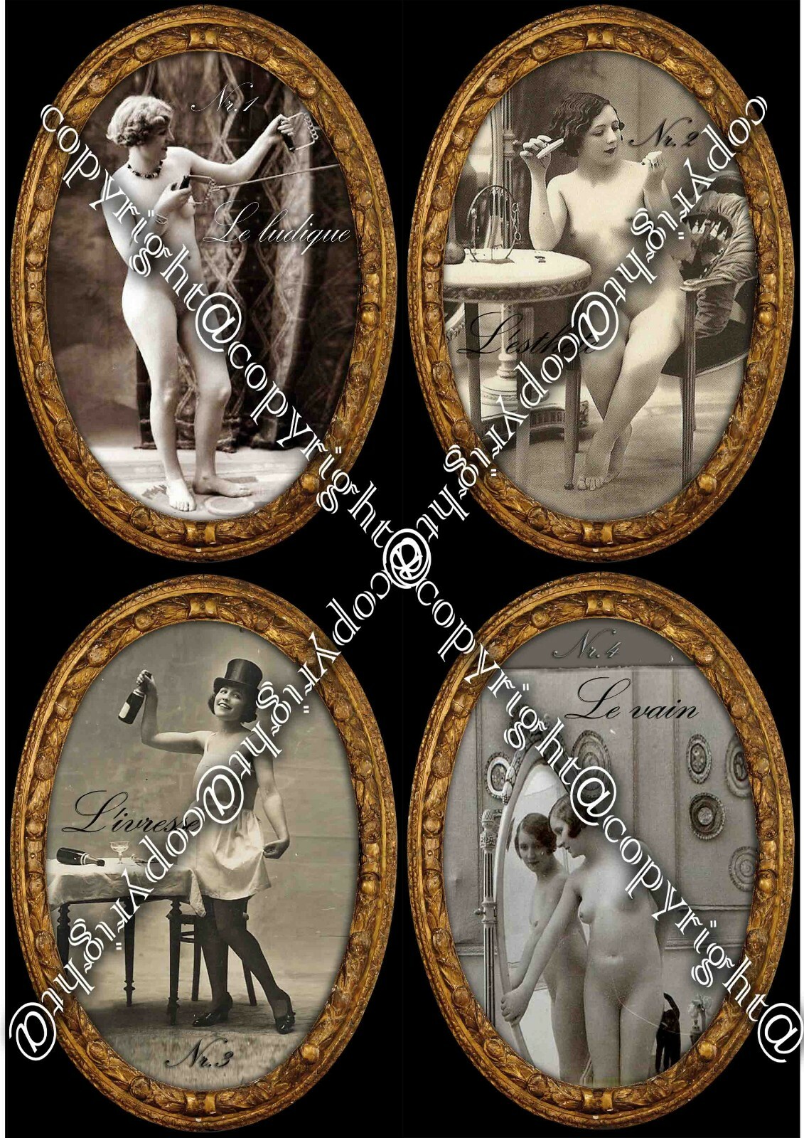 antique tarot card cards deck rare erotic art vintage brothel cartomancy oracle
