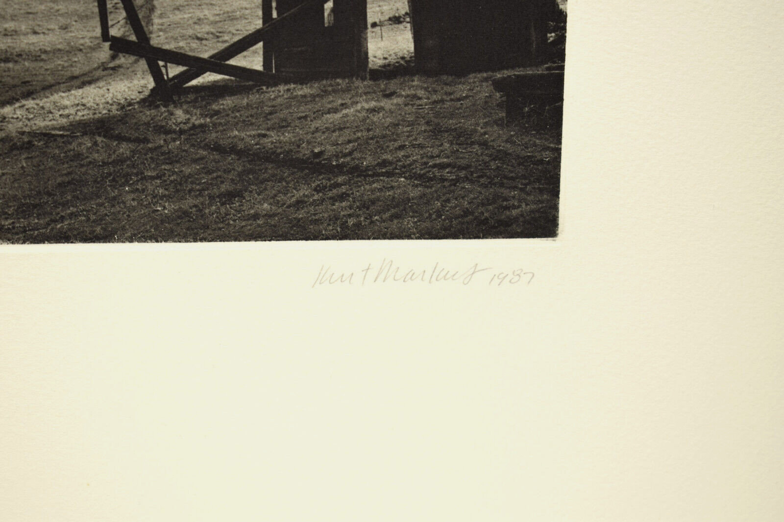 KURT MARKUS Meadow And Oak 1987 Photogravure Signed ltd 1/300