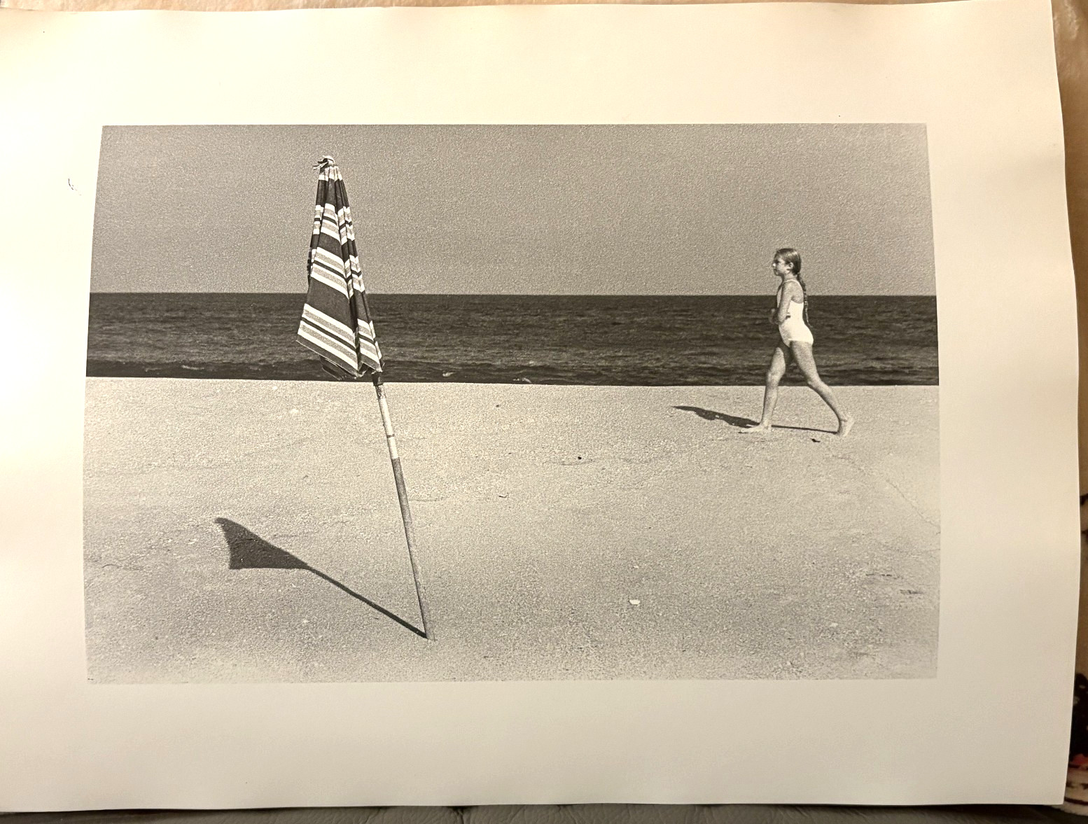 Litlle Girl Walking on a N.J. Beach 12 x 16 Photograph-1988?-Mark Bugzester