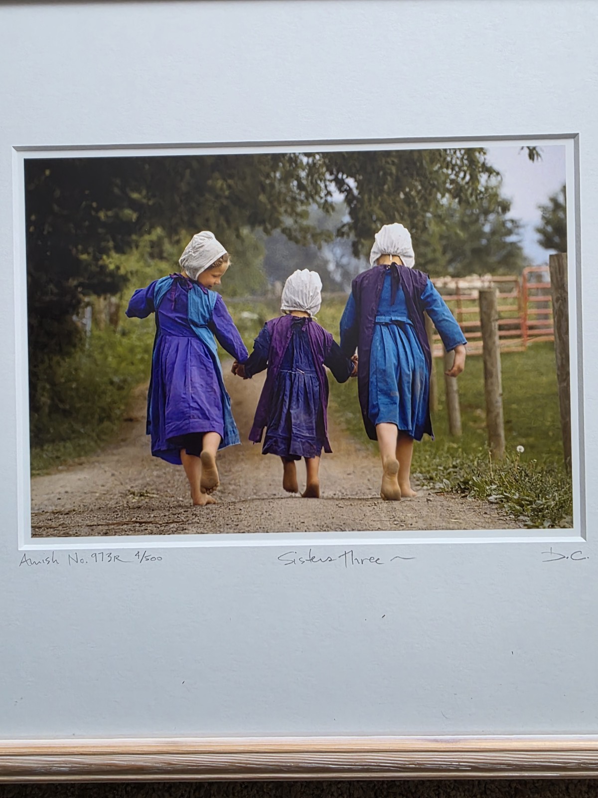 Bill Coleman Amish Photography Framed w/ Authenticity Certificates Set Of 3