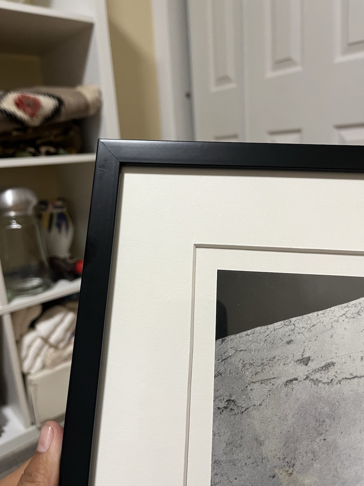 Vintage Rancho De Taos New Mexico Large Framed Photography Art Signed
