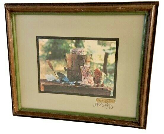 Art Gore Colorado Photographer Framed Artwork Strawberry Ice Cream Signed ‘73