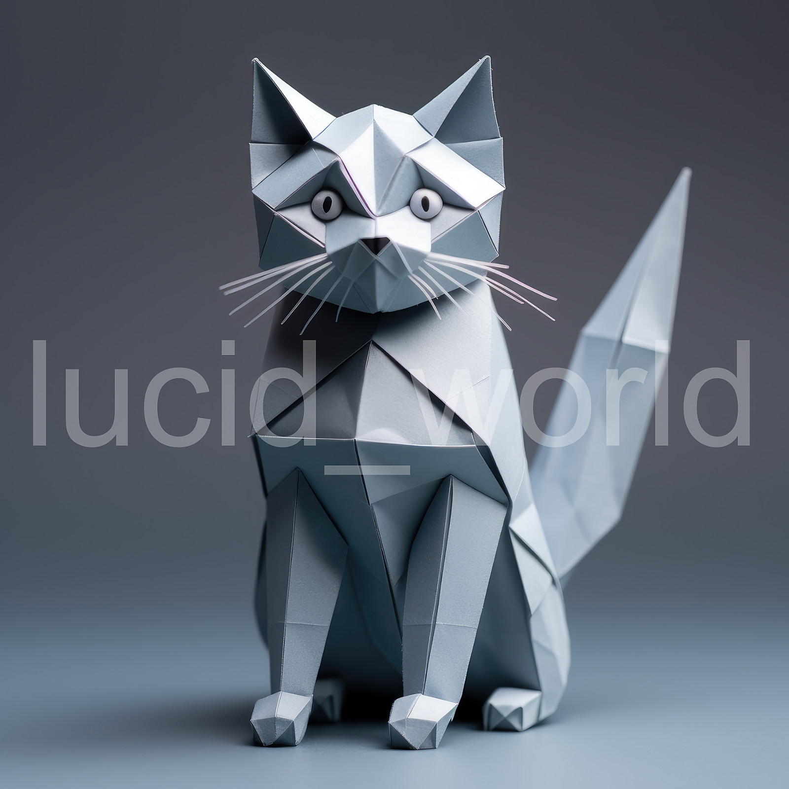 Digital Art Picture Photo Origami Cat Wallpaper Desktop Background Prints Crafts