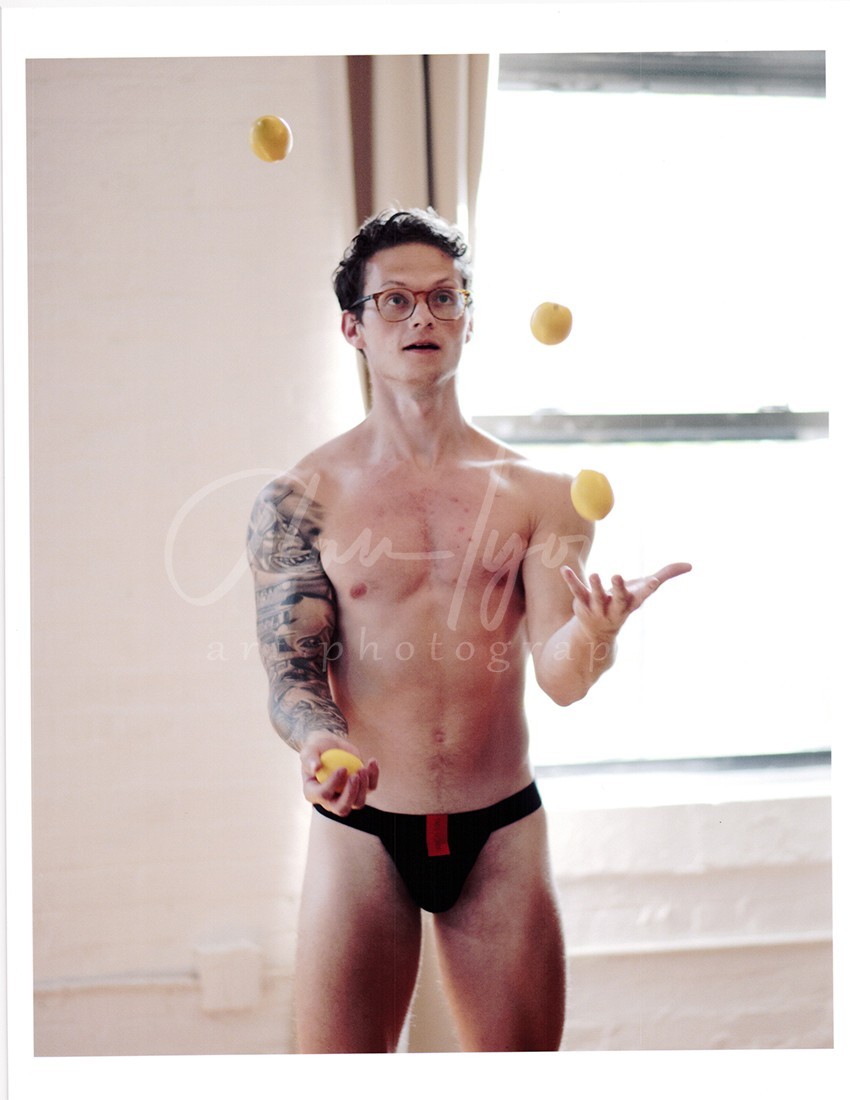 11 X 8.5 Alan Lyon Original Male Photo gay interest (4) Ben Ryan lemon toss