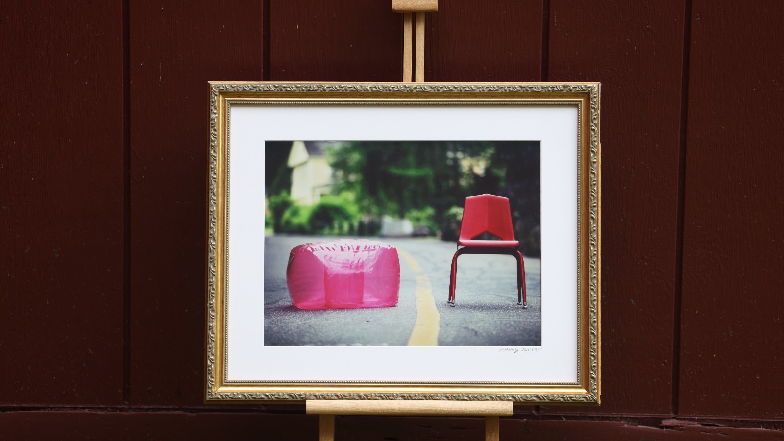 Fine Art Photography, Framed Color Print, 22W X 18H”, Chairs