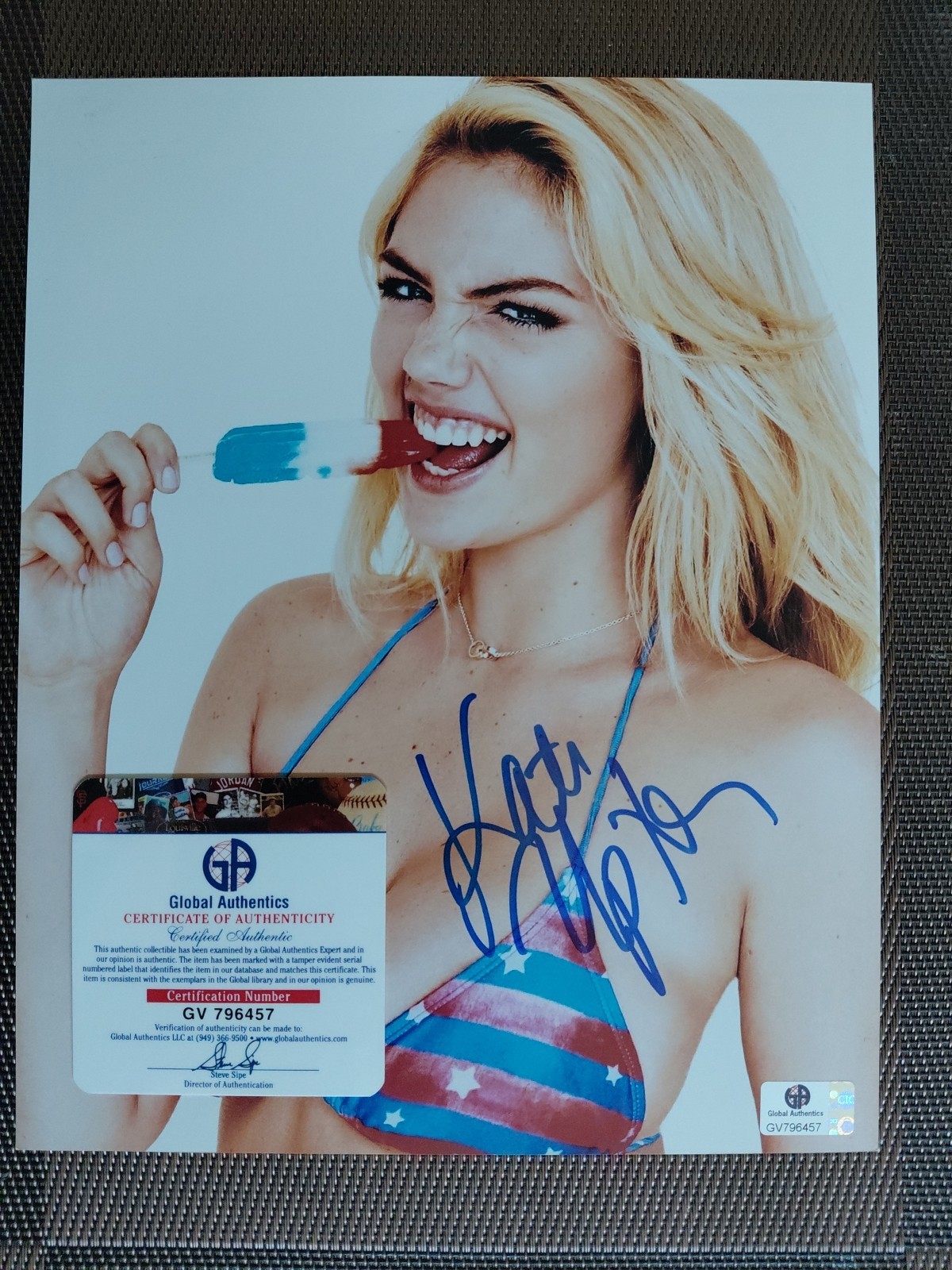 KATE UPTON Playboy & SI Model Hand Signed 8.5 X11 Autograph GA COA