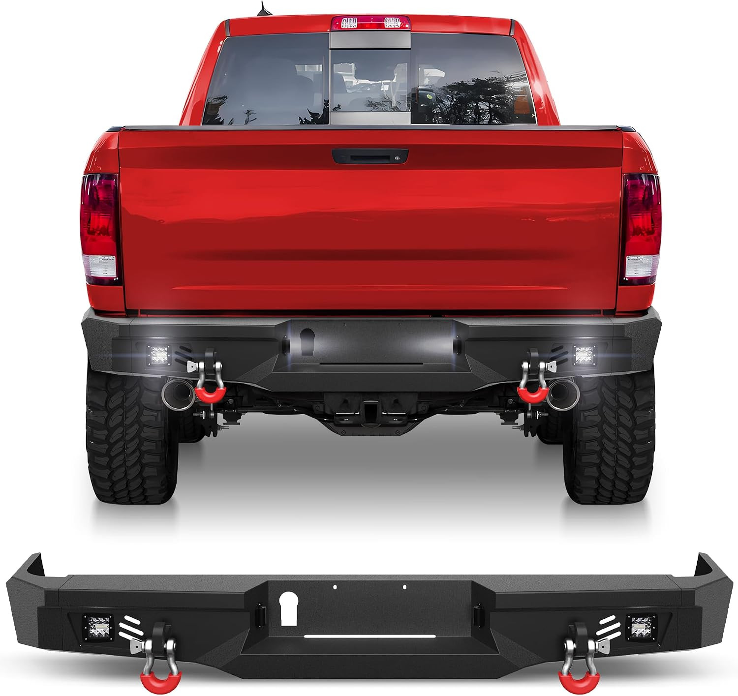 Rear Bumper for 2009-2018 Ram 1500 & 2019-2025 Ram 1500 Classic | Steel Bumper W