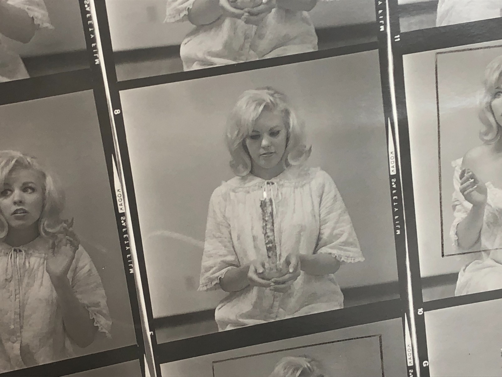 NEWLY FOUND Hendrickson PHOTO Contact Sheet Proof & Negatives MARILYN LOOK-ALIKE