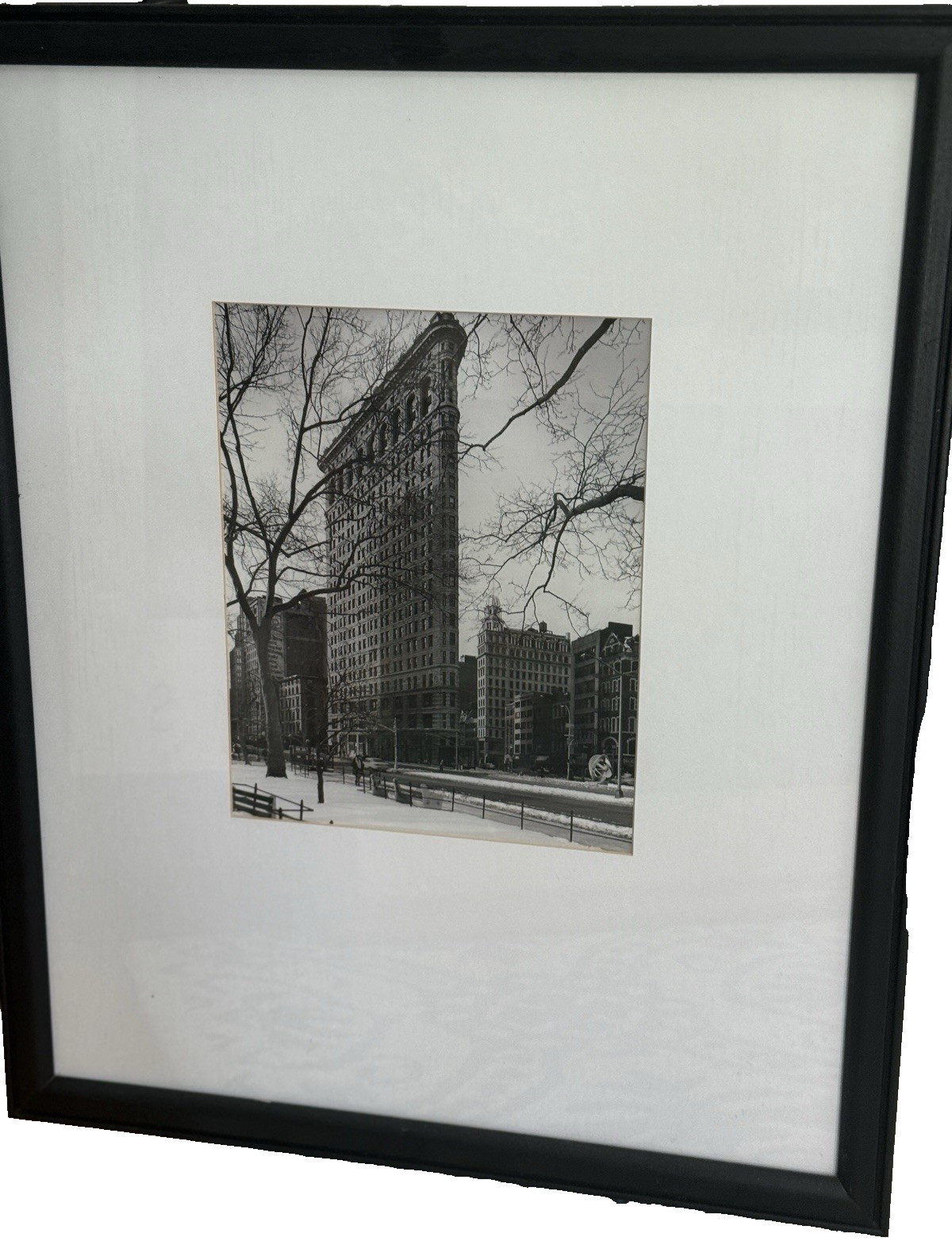 Christopher Bliss “NYC Scenes” Flatiron Building NYC Black & White Photo Framed