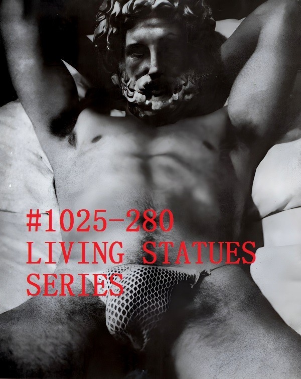 MALE PORTRAIT #1025-280 -living statues series – free shipping in usa