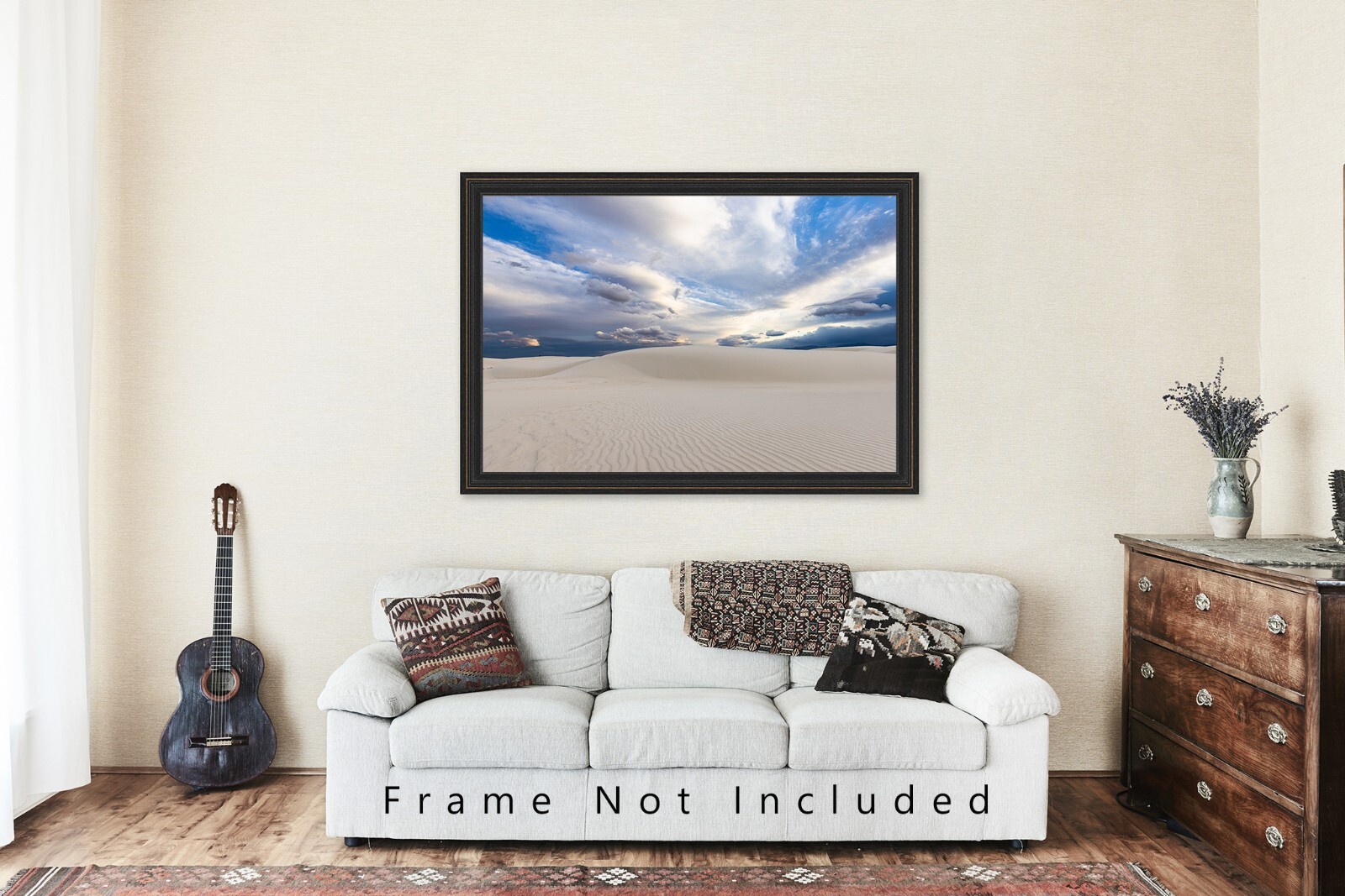 Desert Photography Print: New Mexico, White Sands NP, Dunes, Picture, Photo