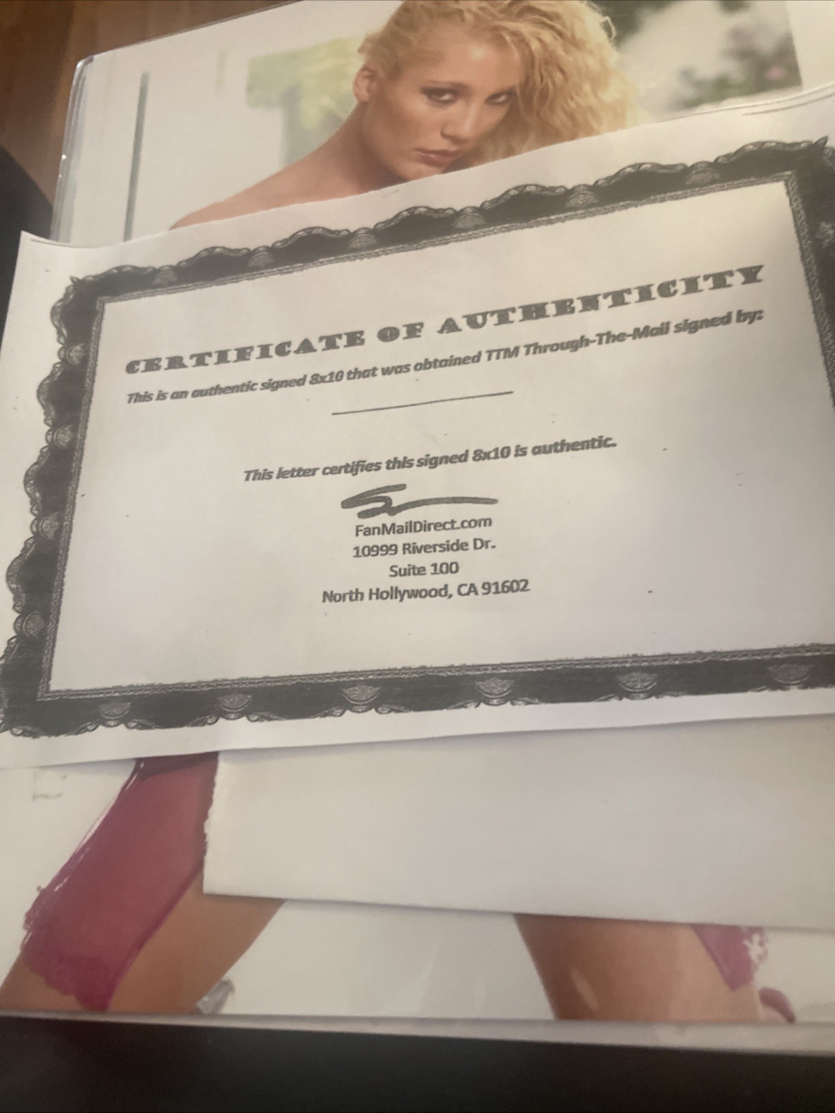 Aurora Snow Autographed 8×10 Photo Pornstar Adult Model COA
