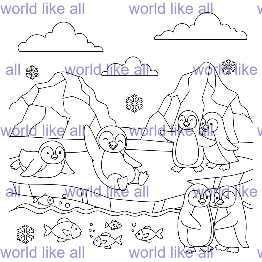 68 Kids mix Coloring Pages Printable Bundle | Digital Download
