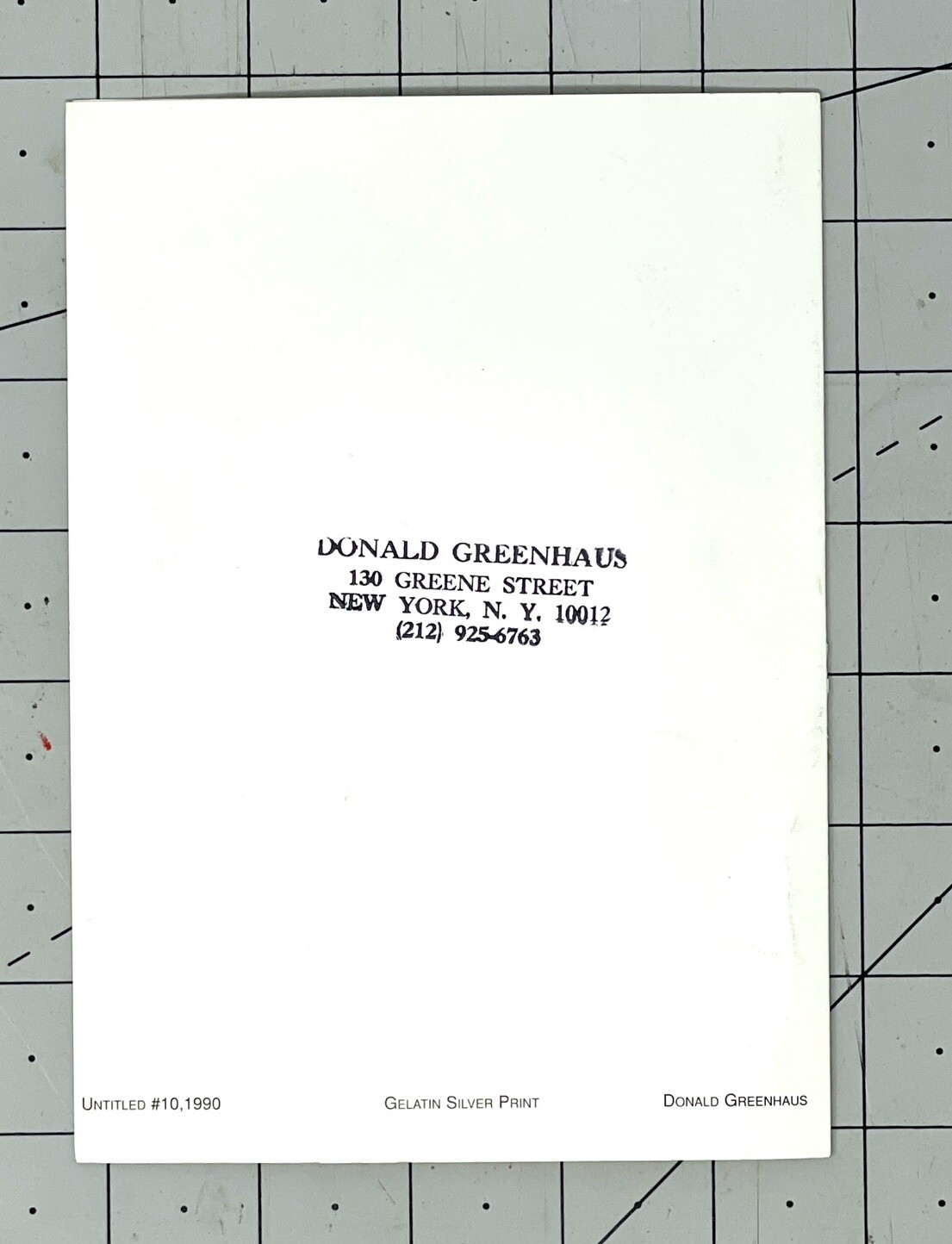 Donald Greenhaus (1941-2007) Art Announcement Card 1997
