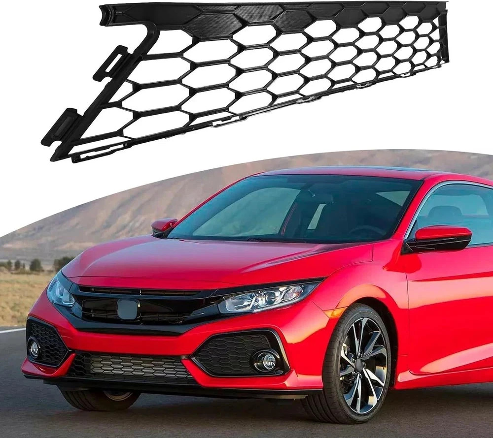 Front Lower Bumper Cover Grille Face Bar Fit for 2017 2018 2019 Honda Civic Hatc