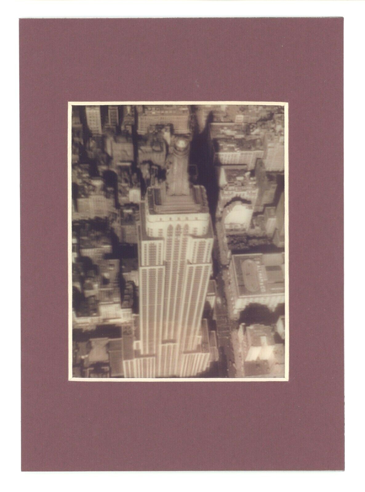 Empire State Building NYC Stereoview 3-d Photo Reprint Stereographic Arts Canada