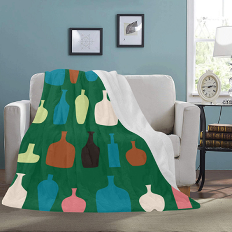great ADVENTURE TIME Soft Warm Single-Side Printing Flannel Fleece Blanket