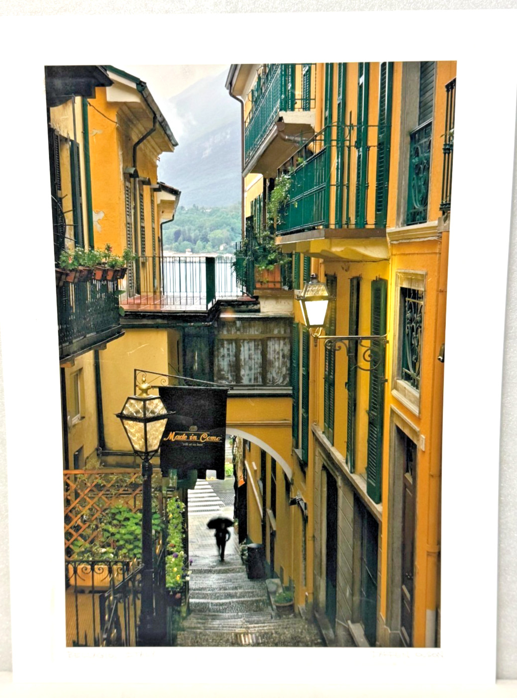 Darren Olson Signed Photo Print Bellagio Italy Lake Como Landscape Art 16×12