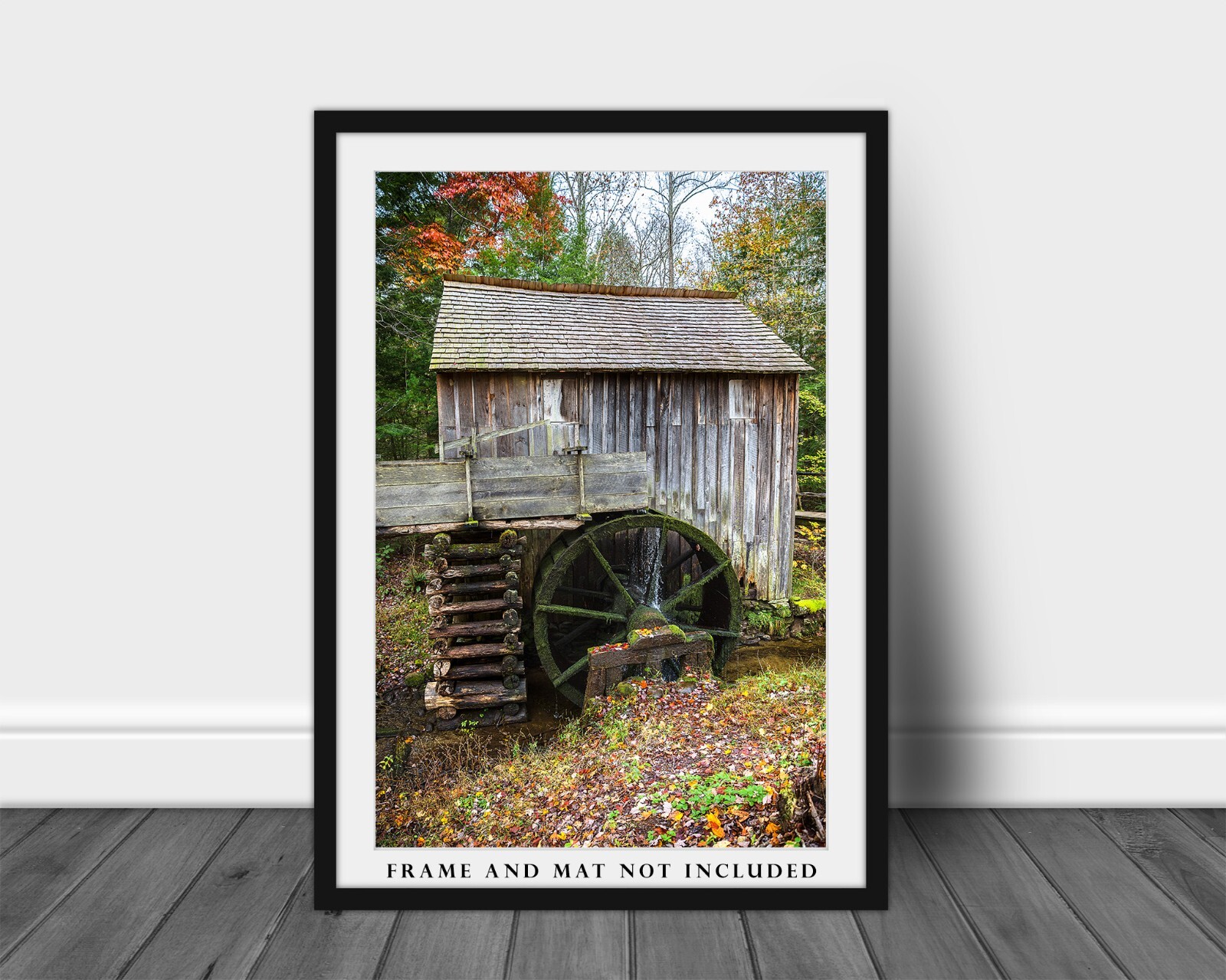 Country Photography Print – Vertical Picture of Mill in Great Smoky Mountains