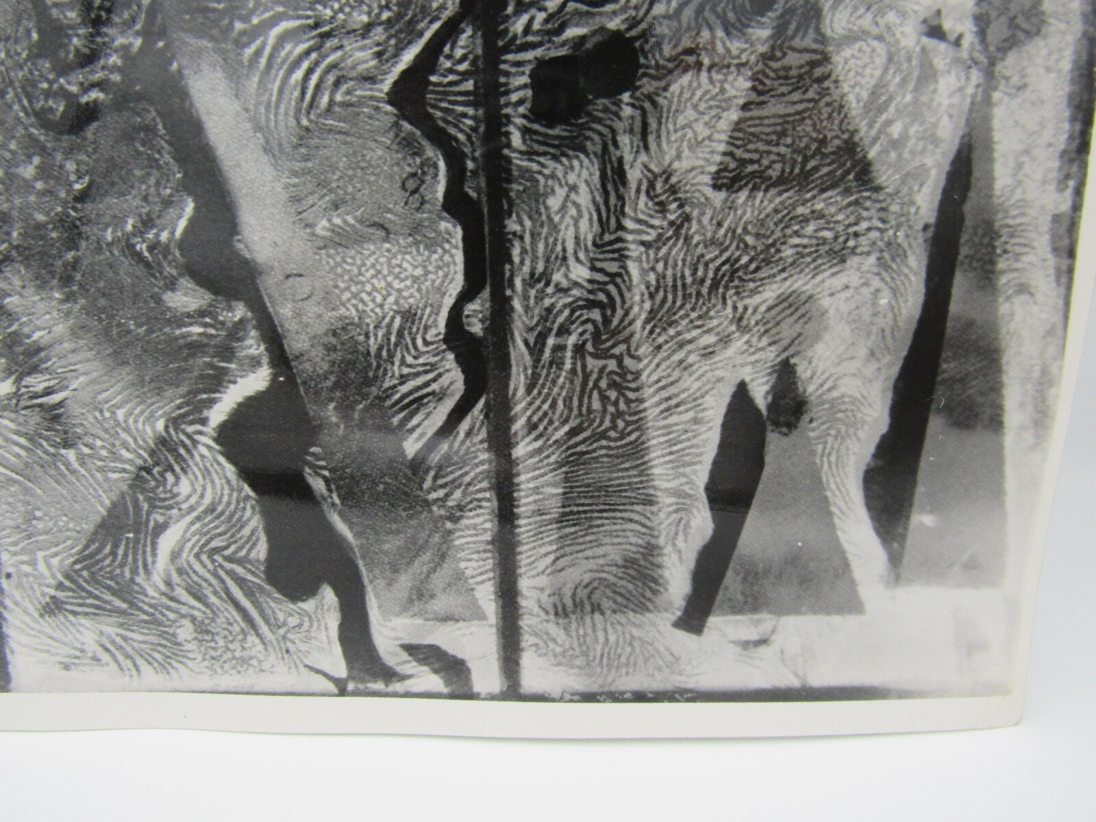 Vintage James Fitzsimmons silver gelatin photograph abstract modernist 8×10″
