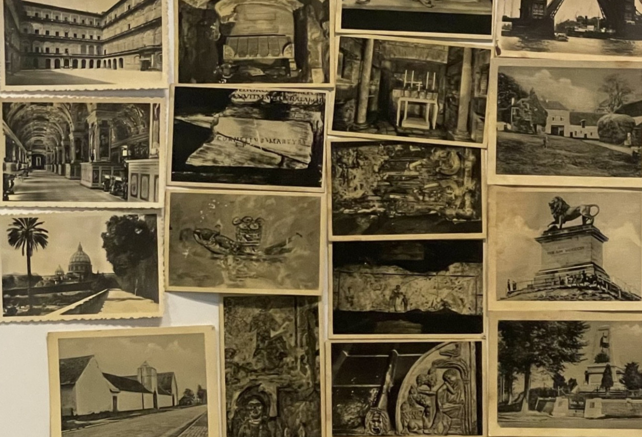 Photography 25 Vintage Travel Photos – Worldwide Landmarks with Info on Back