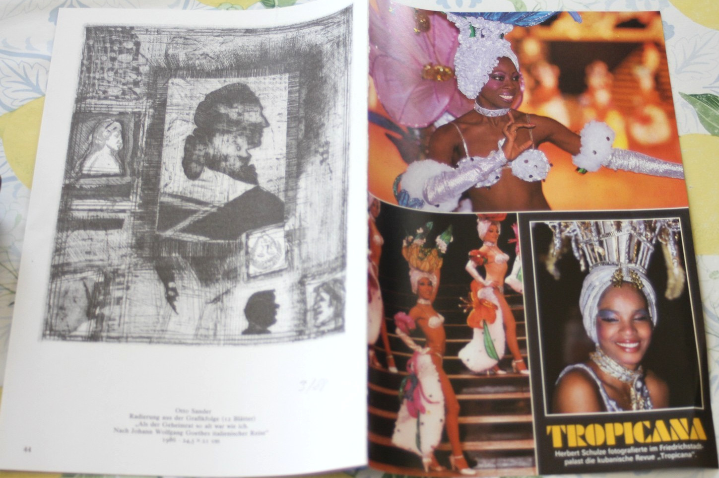 Photos sheet 1988 GDR woman girl nude art the magazine vintage BG
