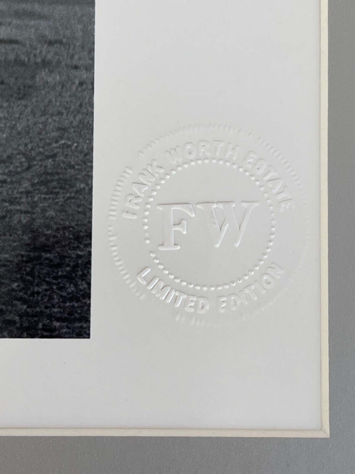 Frank Worth limited edition photograph