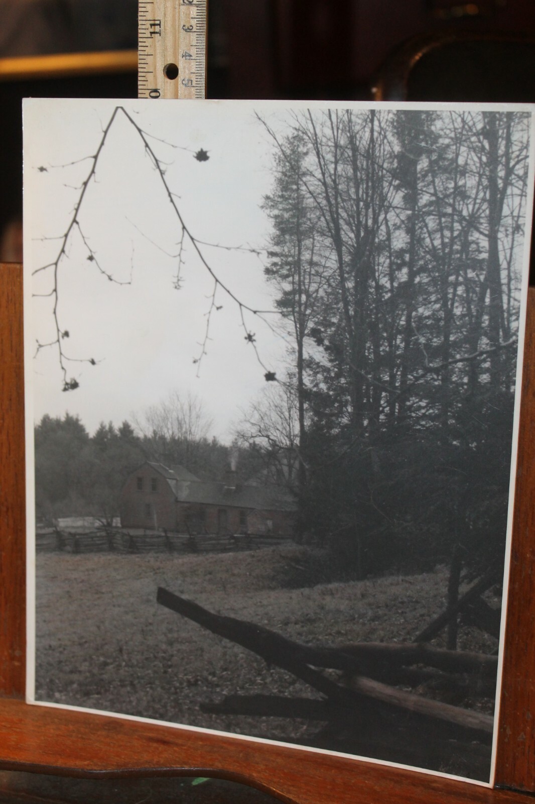 Vintage 8×10 Photo W. Beebe East Tennessee Fall barn