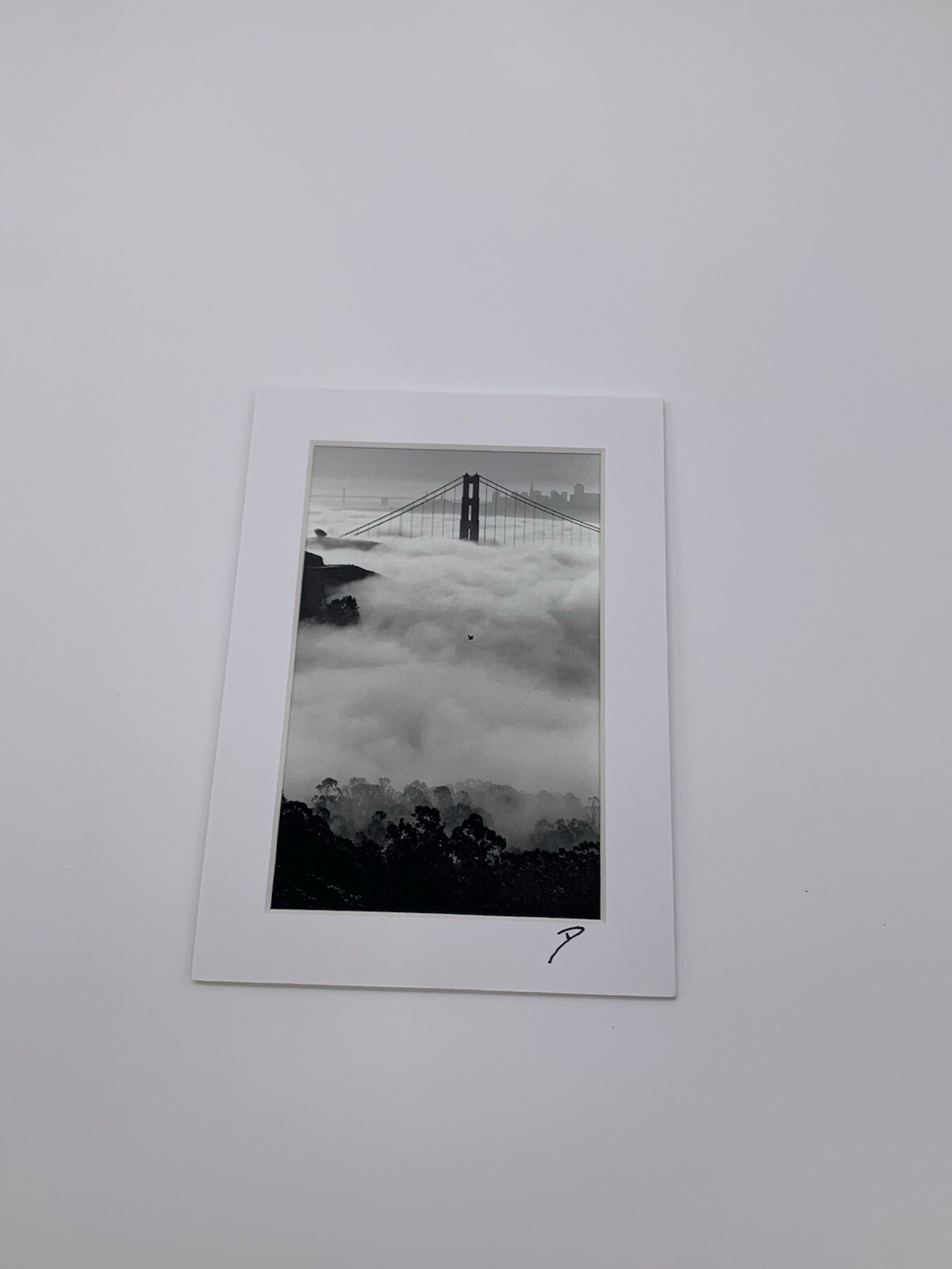 Dennis Dooley Black & White Golden Gate Bridge Archival Pigment Print Photograph